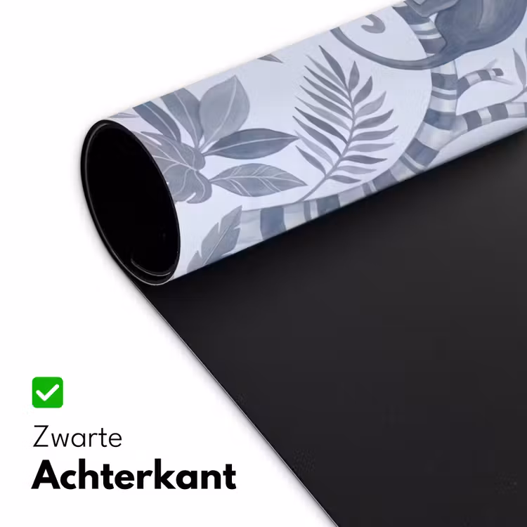Aap - Boom - Bladeren - Jungle - Illustratie Muismat XXL klein -sfeer2
