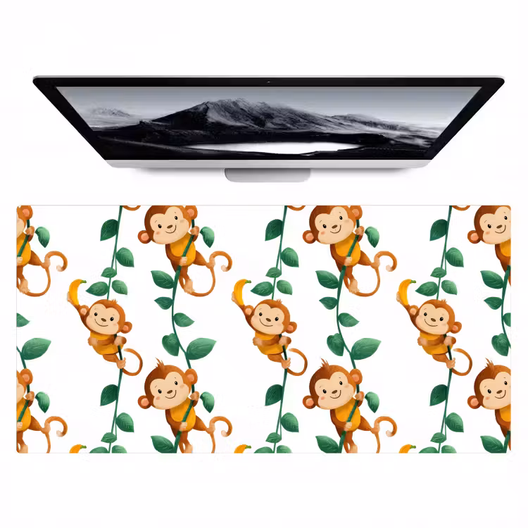 Apen - Lianen - Kleurrijk Muismat XXL klein 681 -zzz3d