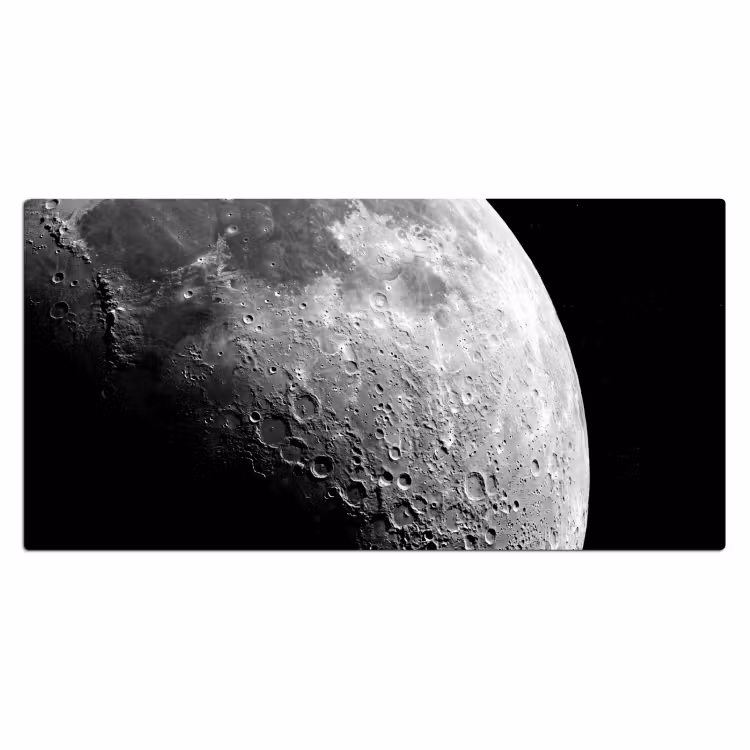 Desk Mat - Moon - Craters - Space - Maan - Kraters - Ruimte Muismat XXL klein
