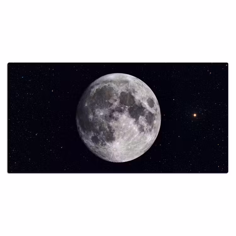 Desk Mat - Moon - Stars - Space - Maan - Sterren - Ruimte Muismat XXL klein