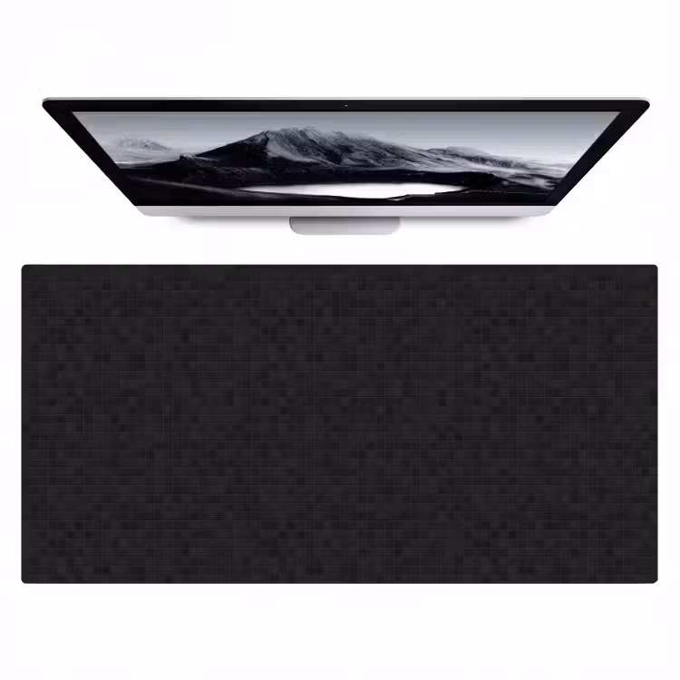 Mozaïek - Patroon - Antraciet - Zwart Muismat XXL klein 681 -zzz3d