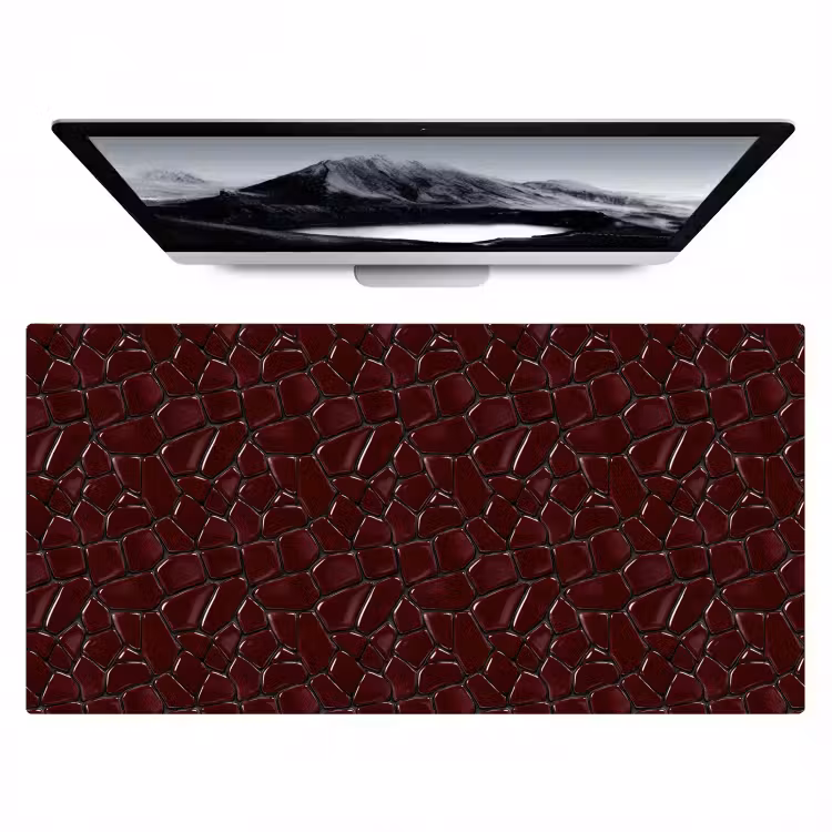 Mozaïek - Tegel - Bordeauxrood Muismat XXL klein 681 -zzz3d