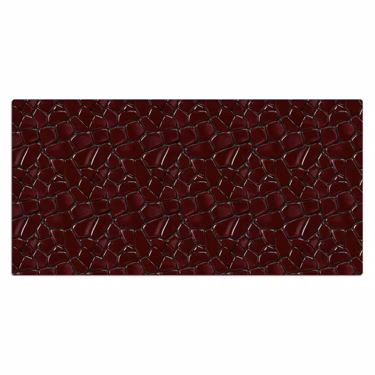 Mozaïek - Tegel - Bordeauxrood Muismat XXL klein 681 -3d_leeg