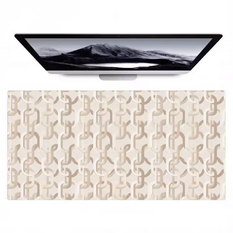 Motief - Abstract - Beige Muismat XXL klein 681 -zzz3d