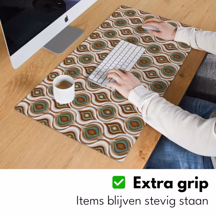 Motief - Patroon - Kleurrijk Muismat XXL klein 681 -sfeer3