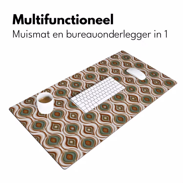 Motief - Patroon - Kleurrijk Muismat XXL klein 681 -sfeer4