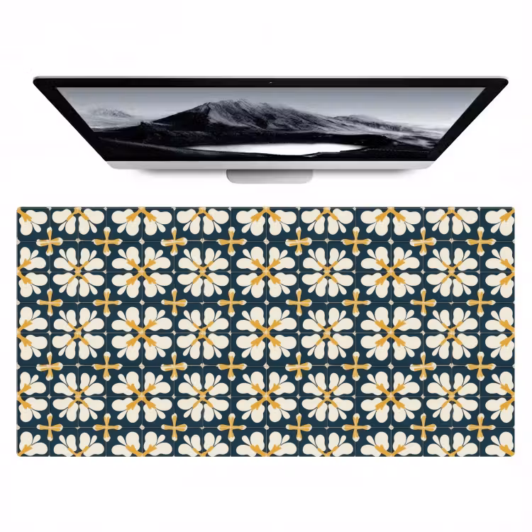 Motief - Tegel - Okergeel Muismat XXL klein 681 -zzz3d