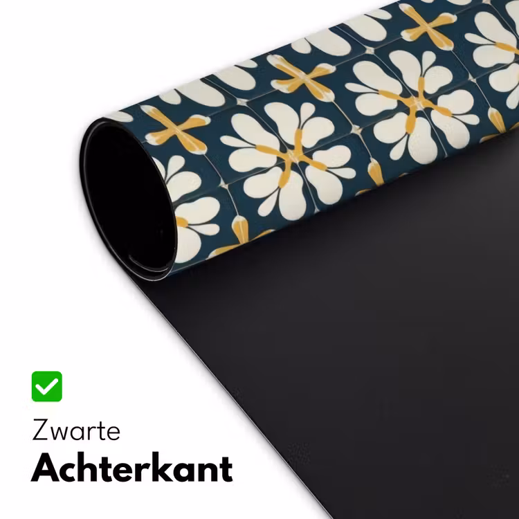 Motief - Tegel - Okergeel Muismat XXL klein 681 -sfeer2