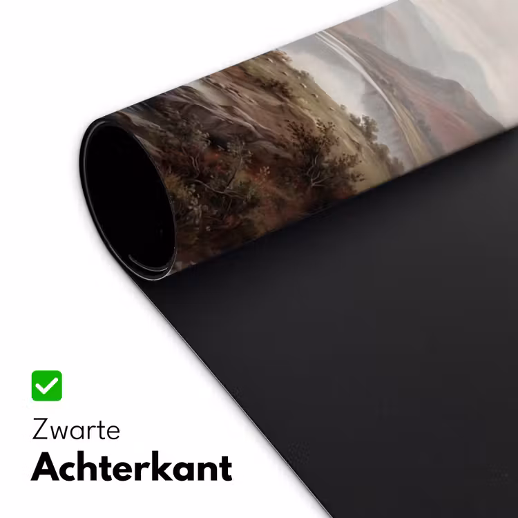 Berglandschap - Meer - Bergen - Vallei - Klassiek Muismat XXL klein -sfeer2