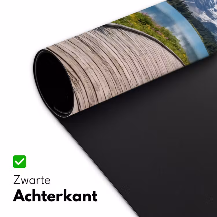 Bergen - Meer - Landschap - Blauw Muismat XXL klein -sfeer2