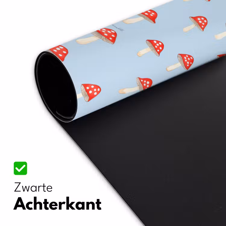 Paddenstoel -Sprookje - Blauw Muismat XXL klein 681 -sfeer2
