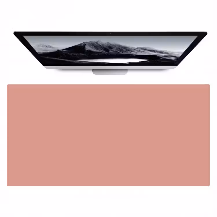 Muted - Salmon - Koraal Muismat XXL klein 681 -zzz3d