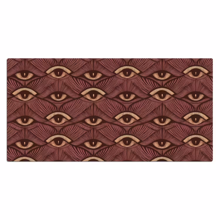 Mystiek - Ogen - Bruin Muismat XXL klein 681 -3d_leeg
