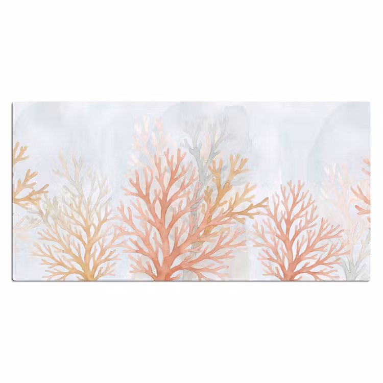 Natuur - Abstract - Aquarel - Organisch - Warm Muismat XXL klein -3d_leeg