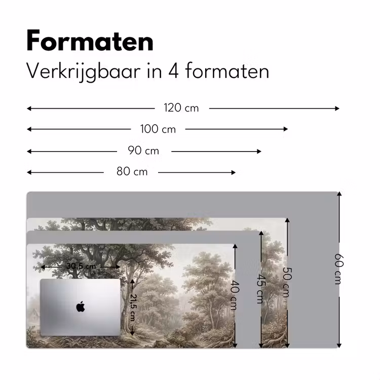 Natuur - Bos - Eik Muismat XXL klein -sfeer5