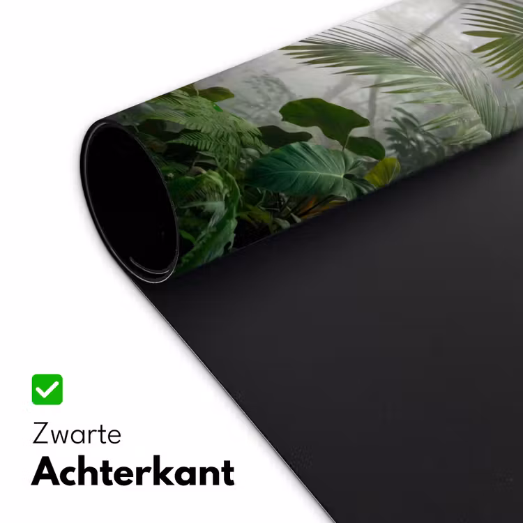 Natuur - Jungle - Mist - Tropisch - Groen Muismat XXL klein -sfeer2