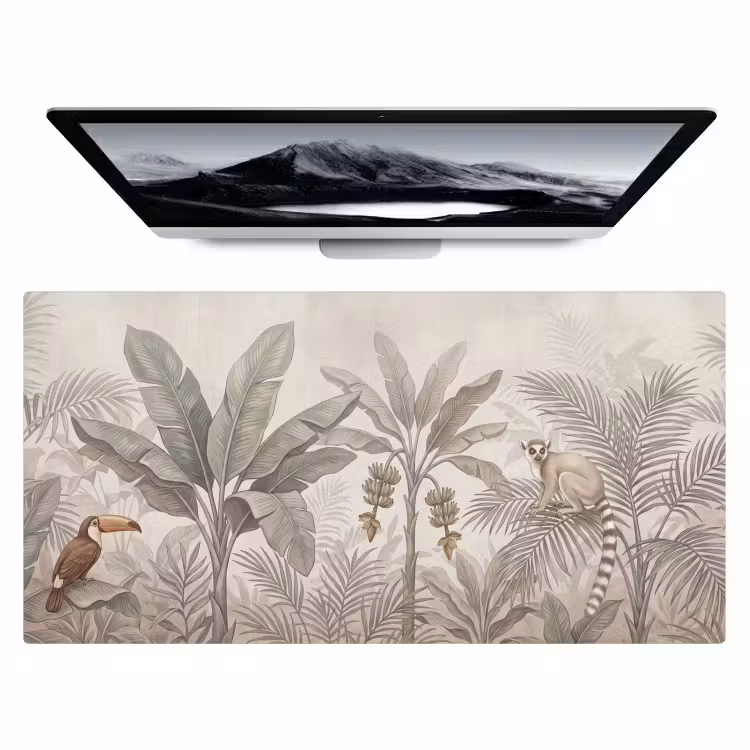 Natuur - Jungle - Ringstaartmaki - Bruin Muismat XXL klein -zzz3d