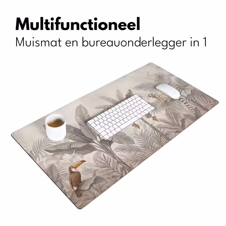 Natuur - Jungle - Ringstaartmaki - Bruin Muismat XXL klein -sfeer4