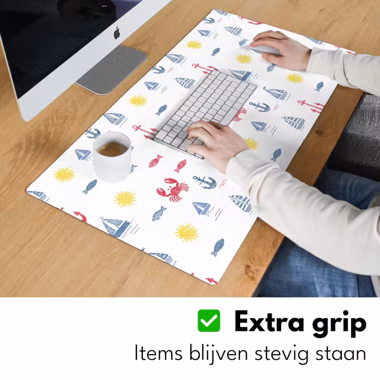 Nautisch - Illustraties - Kleurrijk Muismat XXL klein 681 -sfeer3
