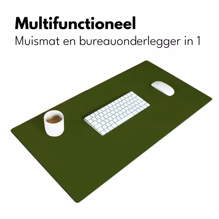 Olive - Drab - Groen Muismat XXL klein 681 -sfeer4