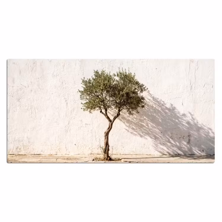 Desk Mat - Olive Tree - Wall - White - Olijfboom - muur - wit Muismat XXL klein