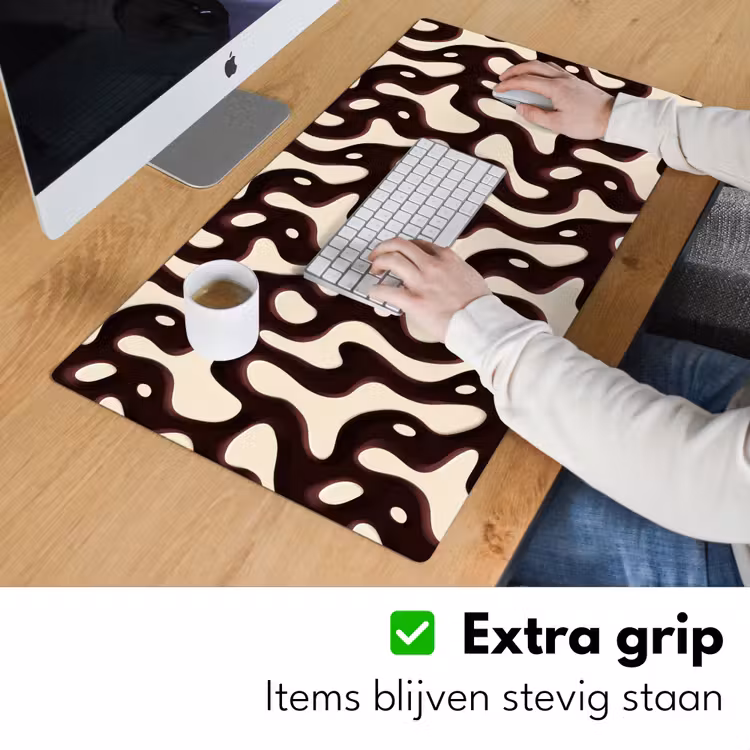 Organisch - Krachtig - Bruin Muismat XXL klein 681 -sfeer3