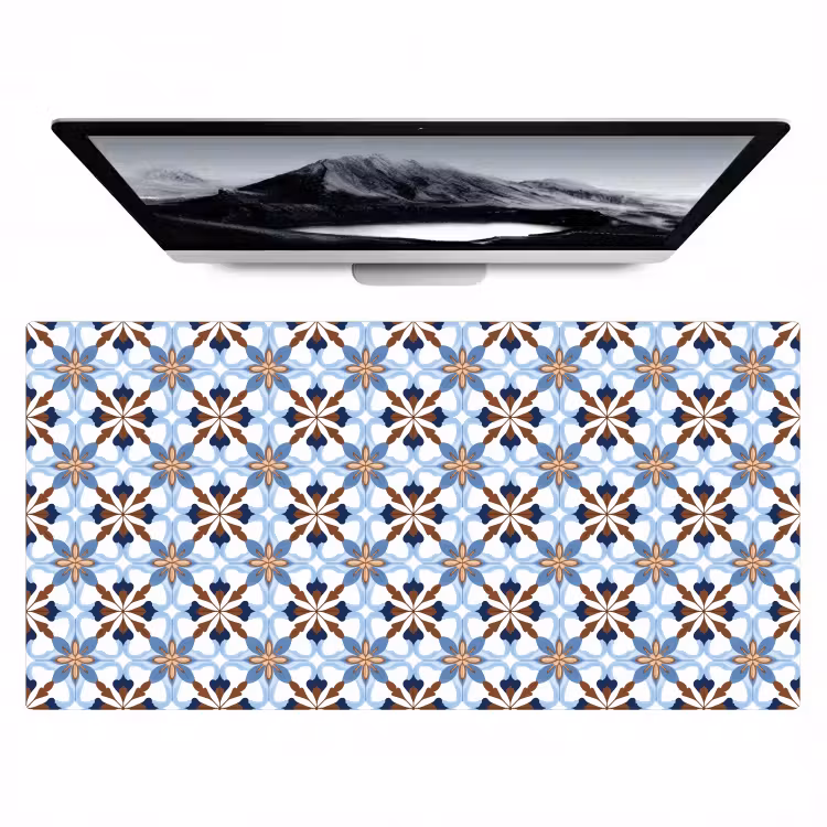 Ornament - Tegel - Kleurrijk Muismat XXL klein 681 -zzz3d