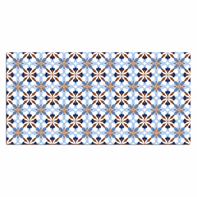 Ornament - Tegel - Kleurrijk Muismat XXL klein 681 -3d_leeg