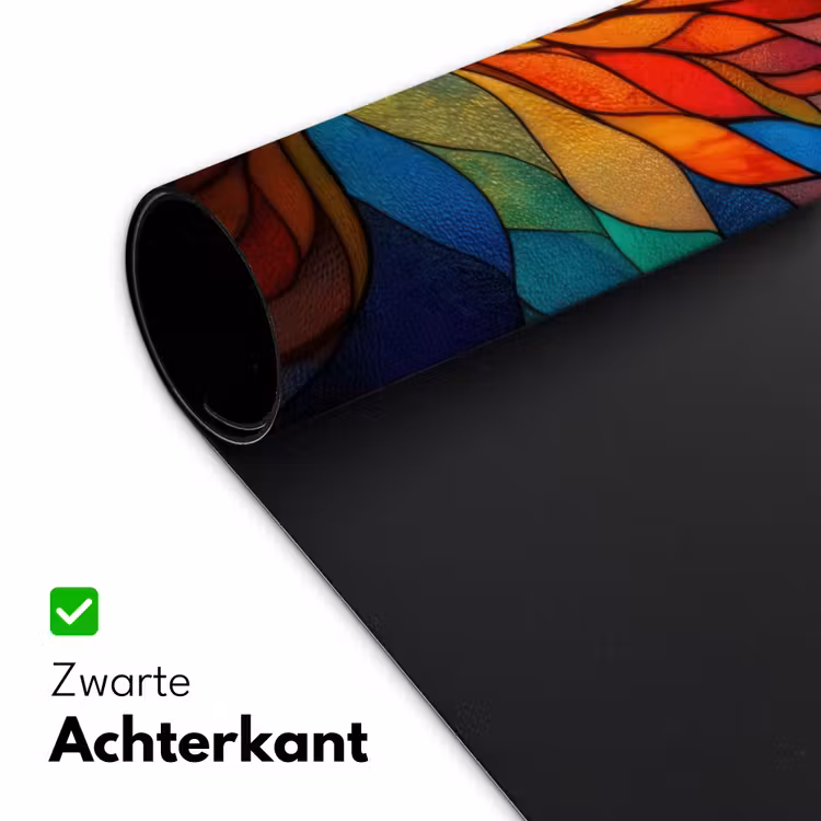 Sierglas - Boom - Rood - Vlakken Muismat XXL klein -sfeer2