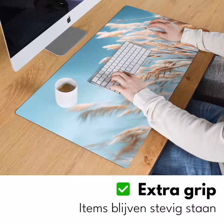 Siergras - Wind - Lichtbruin Muismat XXL klein -sfeer3