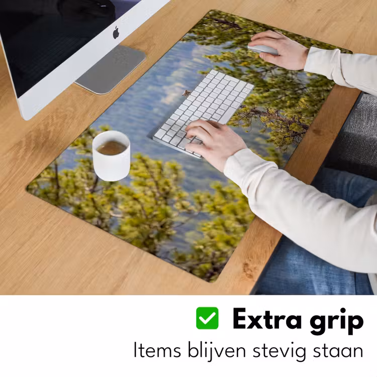 Uil - Oehoe - Bomen - Natuur Muismat XXL klein -sfeer3