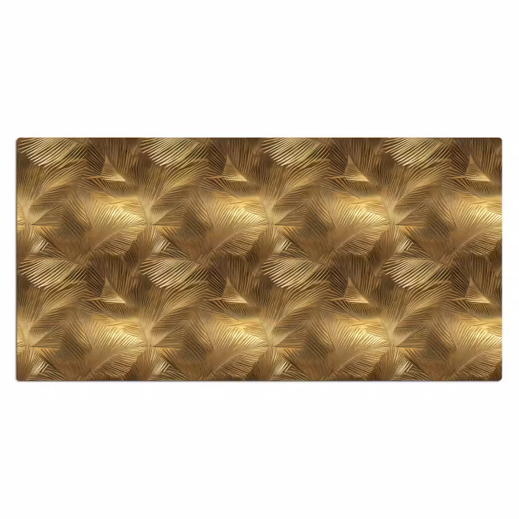 Palm - Waaier - Goud Muismat XXL klein 681 -3d_leeg