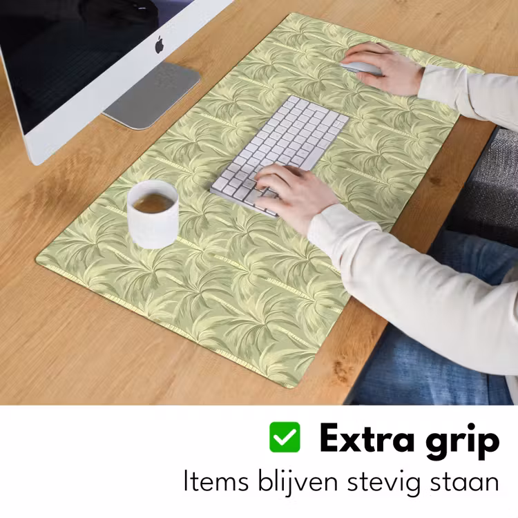 Palmwoud - Tropisch - Groen Muismat XXL klein 681 -sfeer3