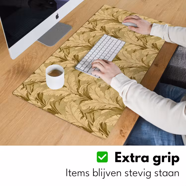 Palmbladeren - Klassiek - Groen Muismat XXL klein 681 -sfeer3