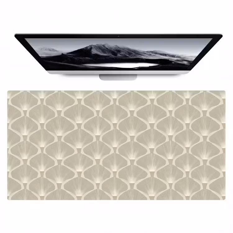 Paneel - Ginkgo - Zand Muismat XXL klein 681 -zzz3d