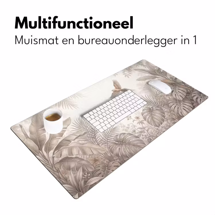 Papagaai - Jungle - Tropisch Muismat XXL klein -sfeer4