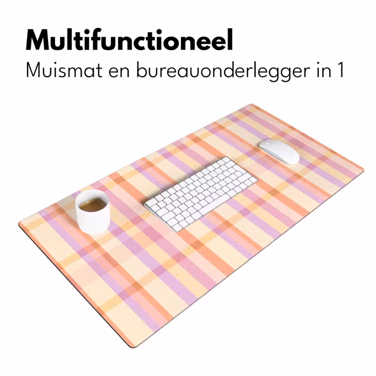 Pastel - uitpatroon - Geometrisch Muismat XXL klein 681 -sfeer4