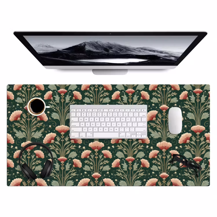 Patroon - Botanisch - Kleurrijk Muismat XXL klein 681 -3d