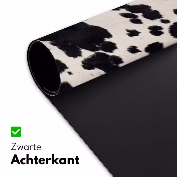 Patroon - Vacht - Zwart - Wit Muismat XXL klein -sfeer2