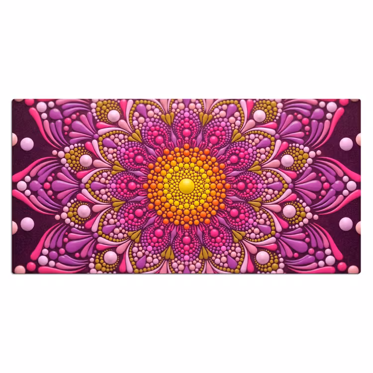 Patroon - Stippen - Abstract - Kleurrijk Muismat XXL klein -3d_leeg