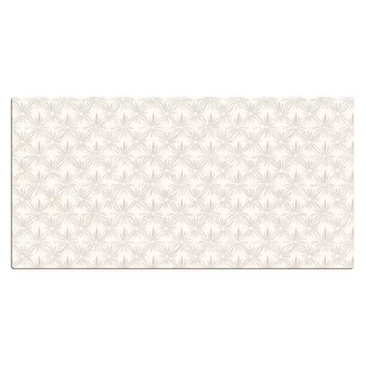 Patroon - Bloemen - Beige Muismat XXL klein 681 -3d_leeg