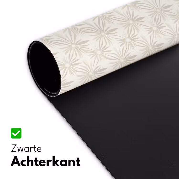 Patroon - Bloemen - Beige Muismat XXL klein 681 -sfeer2