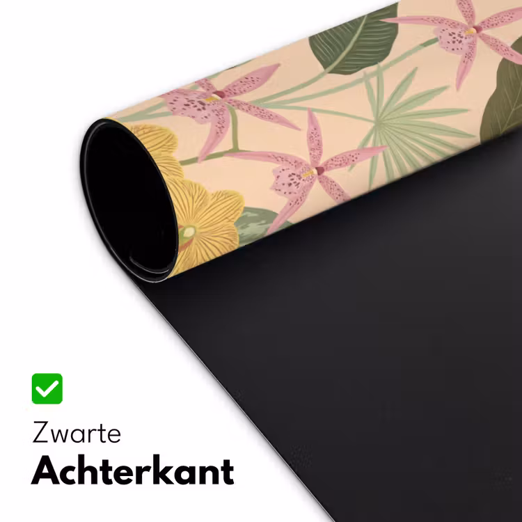 Patroon - Bloemen - Kleurrijk Muismat XXL klein -sfeer2
