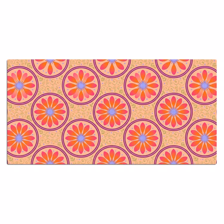 Patroon - Bloemen - Decoratief - Kleurrijk - Modern Muismat XXL klein -3d_leeg