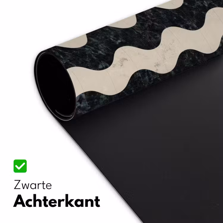 Patroon - Marmer - Groen - Cremé Muismat XXL klein 681 -sfeer2