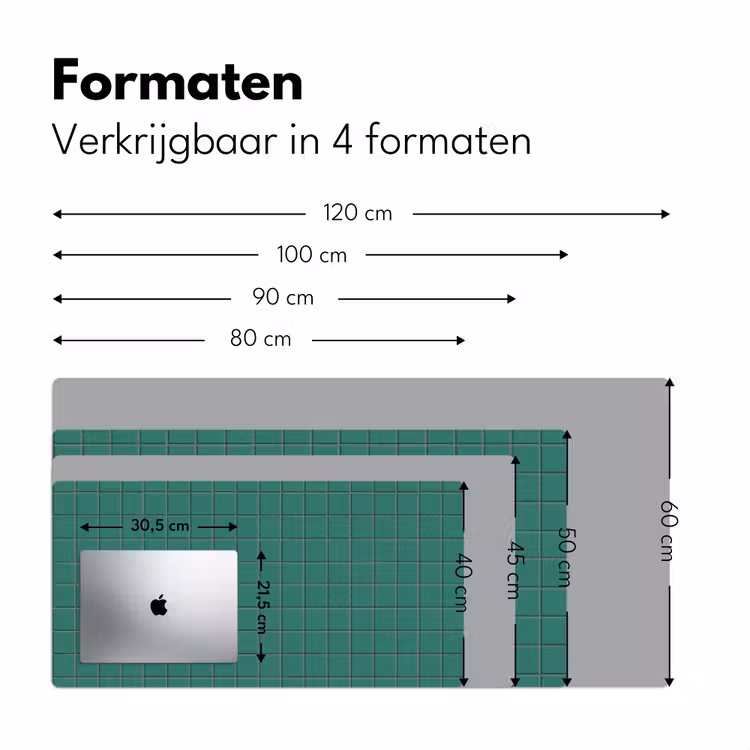 Patroon - Patroon - Smaragd Muismat XXL klein 681 -sfeer5