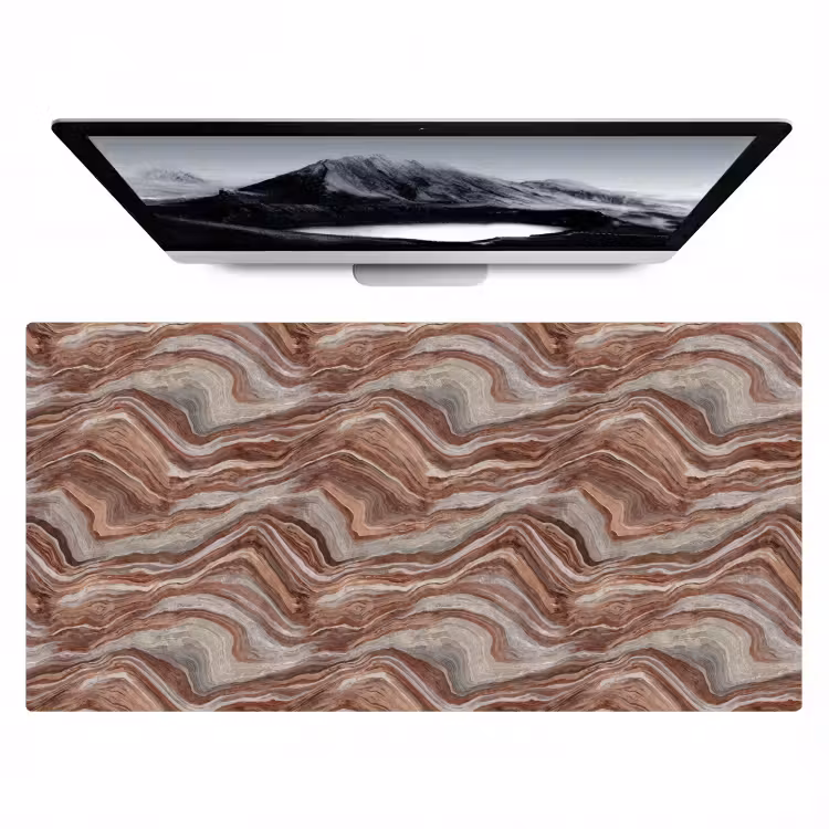 Patroon - Zandsteen - Travertijn Muismat XXL klein 681 -zzz3d