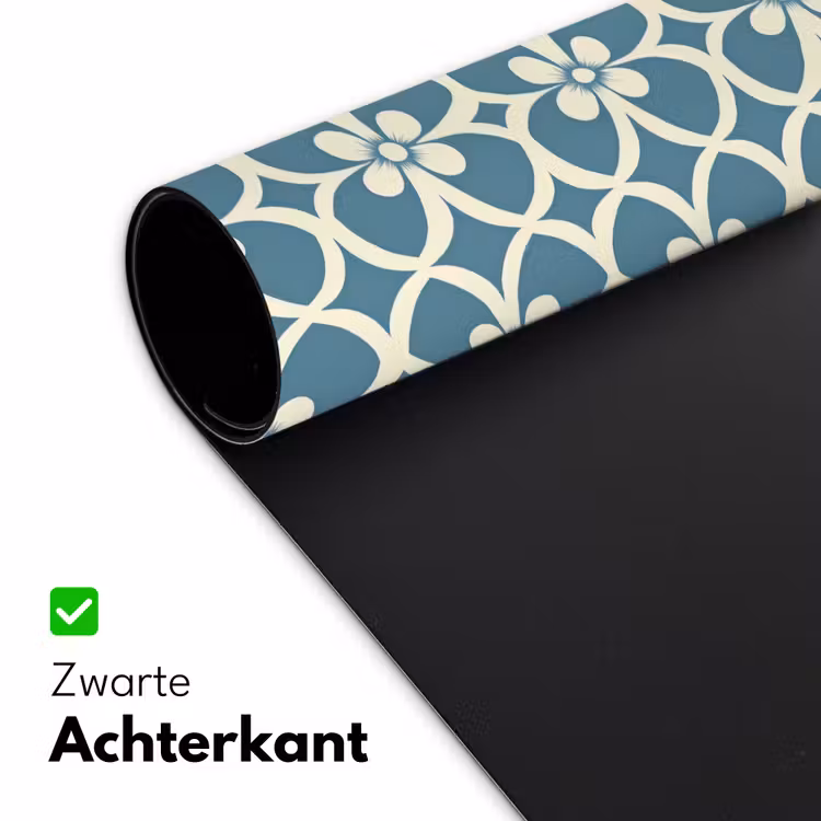 Patroon - Symmetrisch - Blauw Muismat XXL klein 681 -sfeer2