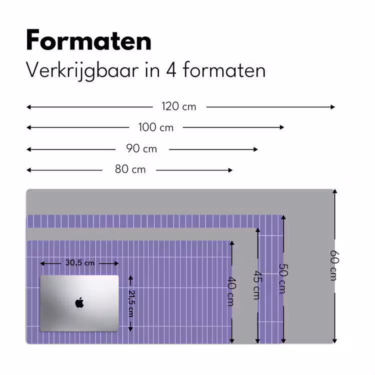 Patroon - Tegel - Lila Muismat XXL klein 681 -sfeer5