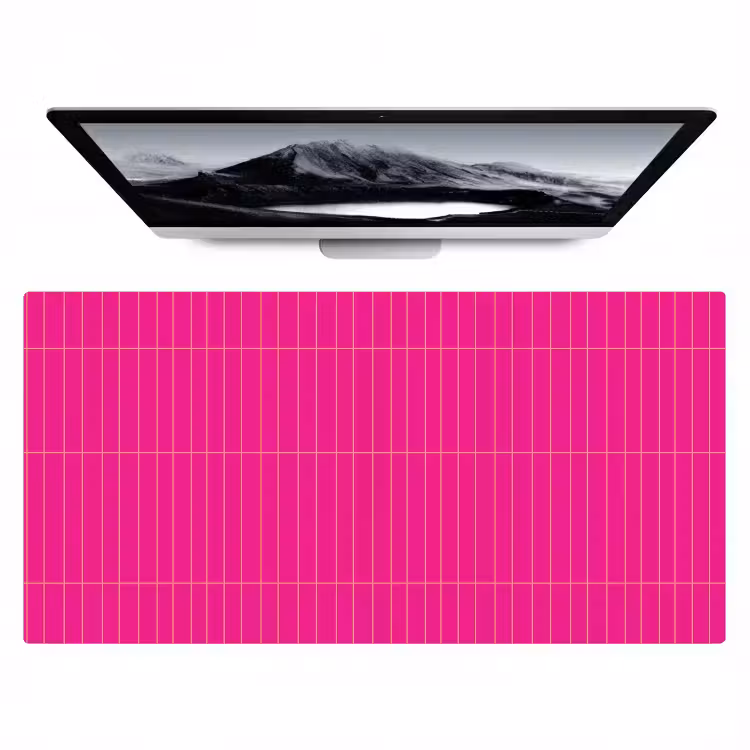 Patroon - Tegel - Magenta - Roze Muismat XXL klein 681 -zzz3d
